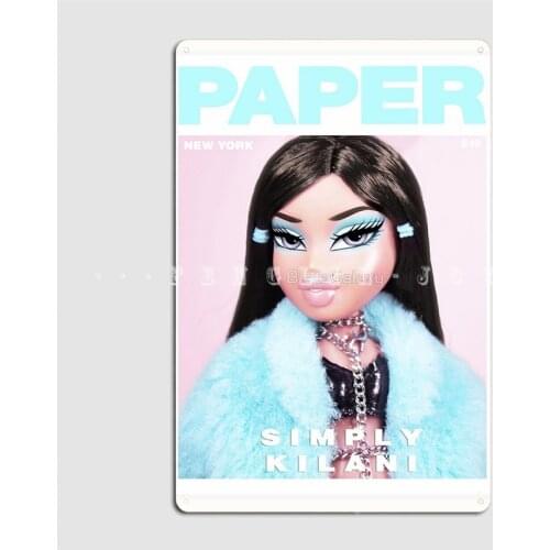 Cotton Candy Realness Bratz Dolls Metal Sign Mural Painting Club Bar Customize Wall Mural Tin Sign Poster