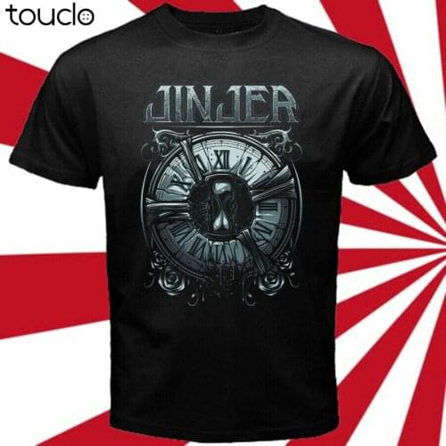 Jinjer Metal Rock Band Clock Logo MenS Black T-Shirt Size S-3Xl