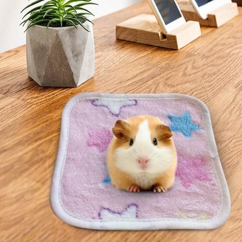 Soft Flannel Pet Hamster Soft Fleece Pad Pet Blanket Bed Mat For Puppy Dog Cat Sofa Cushion Home Rug Keep Warm Sleeping Cover 5G