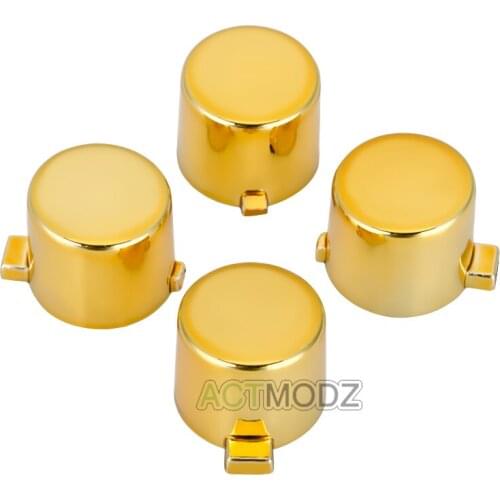 Customized Action Buttons Kits for PS4 Controller Chrome Silver/Gold/Red/Blue/Purple/Green/Gun