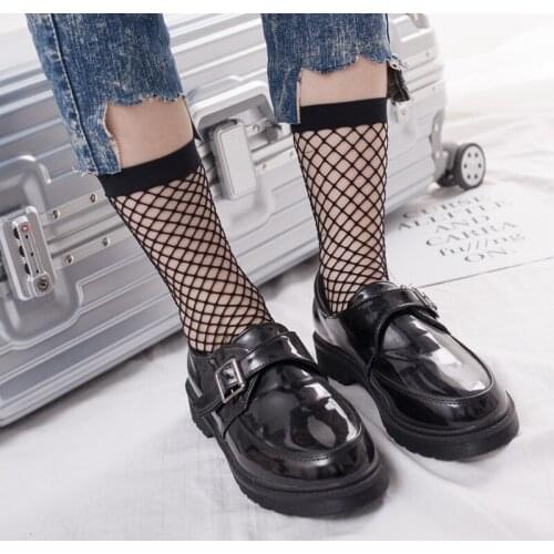 Girl Socks with high knees The sock party party for the fashion trend of the children Female sock hollowed hole socks