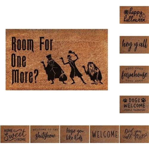 New Letter Door Mat Non Slip Door Mat Rectangle Non-slip Foot Pad Home Welcome Carpet For Hallway Bath Kitchen Floor Carpet