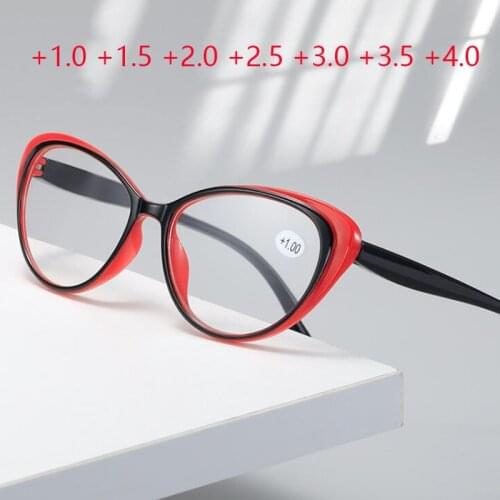 Cat Eye Reading Glasses Women Men Elegant Ultralight Presbyopia Glasses Unisex Reading Eyeglasses +1.0 1.5 2.5 3.5 4.0