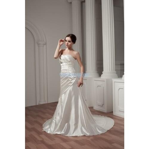 Promotion Rushed Adult vestido de noiva simples real pictures Gossip Girl Good Quality Custom Mermaid Bespoke Wedding Dresses