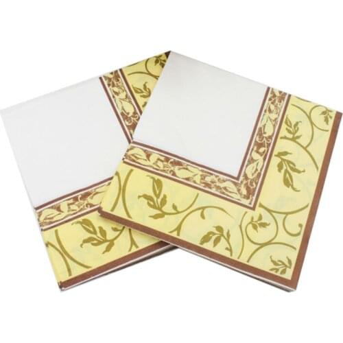 [RainLoong] Floral Paper Napkin Event & Party Tissue Napkins Supply Decoration Paper 33*33cm 1 pack (20pcs/pack)