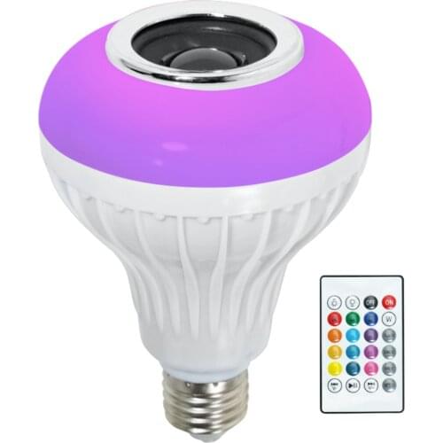 RGB Bluetooth LED Light Bulb Color Changing E26 Home Smart Lamp Remote Control