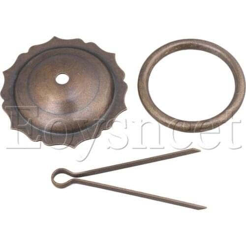 Antique Bronze 9.5x7.5cm Lace Head Ring Drawer Dresser Pull Handle