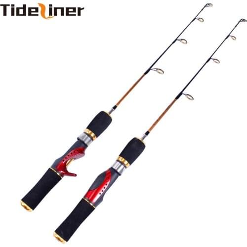 Tideliner ice fishing rod 55cm 75cm winter raft spinning casting fishing rods high-quality carbon fiber fishing baitcasting pole