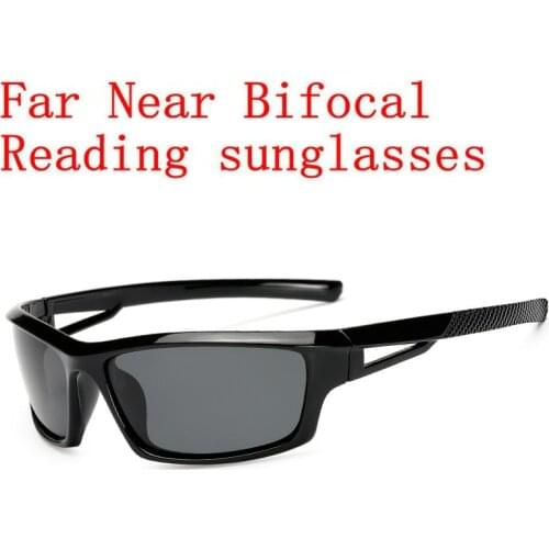 Outdoor Sports Bifocal Reading Sunglasses Men Multifocal Hyperopia Presbyopia Ultra-light Mens Driving Reading Goggles UV400 NX