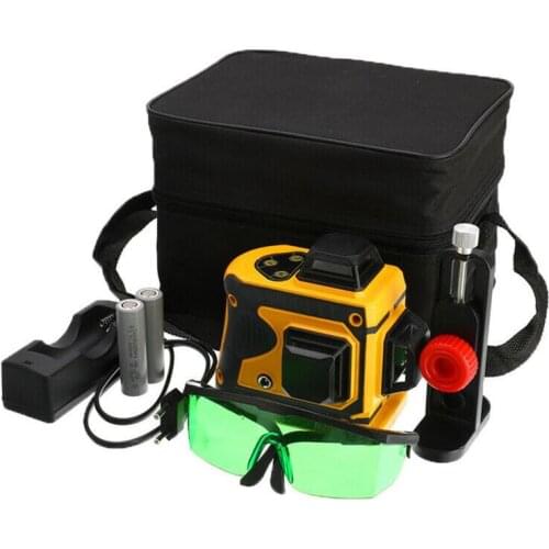 3D Laser Level 12 Lines Level Self-Leveling 360 Horizontal And Vertical Cross Super Powerful Green Indoor Outdoor Laser Level