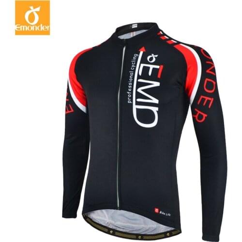 Cycling Jersey Long Sleeve Spring and autumn Quick Dry Breathable Men Shirt Bicycle Racing Tops Cycling Clothings EMONDER