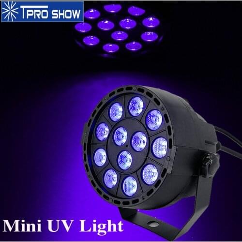 Sound Party Lights 12 Uv Light Led Par Dmx Pocket Size Mini Projector Disco Lights Violet Color Strobe Flash Dimming For Home Dj