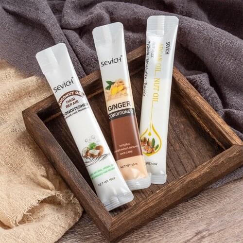 1 Pcs Nutrition Hair Treatment Mask Argan Oil Coconut Oil Ginger Nourishing Deep Repair Hair Mask Soft 10ml Hair Care TSLM1