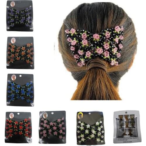 1PC Woman Elastic Magic DIY Toll Vintage Fashion Headband Hair Maker Bun Hair Combs Metal Hairpins Hair Accessories For Women