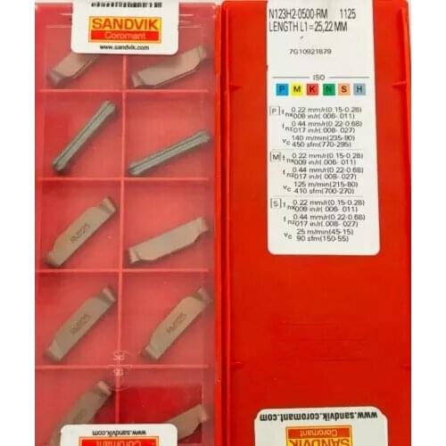 10PCS CARBIDE INSERTR N123H2-0500-RM 1125