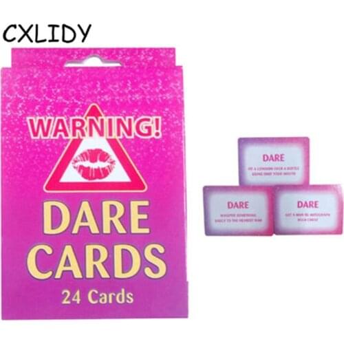 24Pcs Cards Hen Party Dare Cards Bachelorette Party Cards Truth or Dare Adventures Hen Night Desktop Game Props aa055