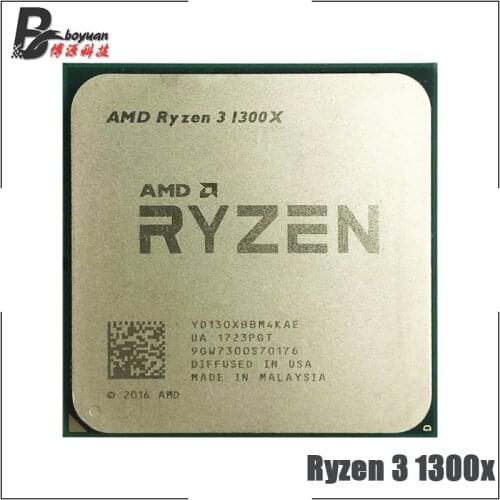 AMD Ryzen 3 1300X R3 1300X 3.5 GHz Quad-Core Quad-Thread CPU Processor YD130XBBM4KAE Socket AM4