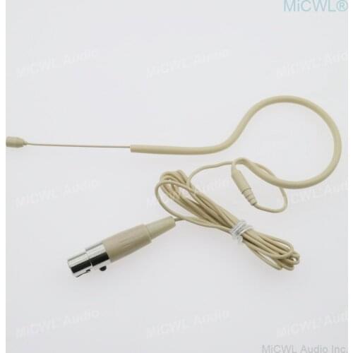 Beige Headset Single ear Microphone for Shure UR1 ULXD URD SLXD PGX QLXD Wireless HeadMic System mini TA4F