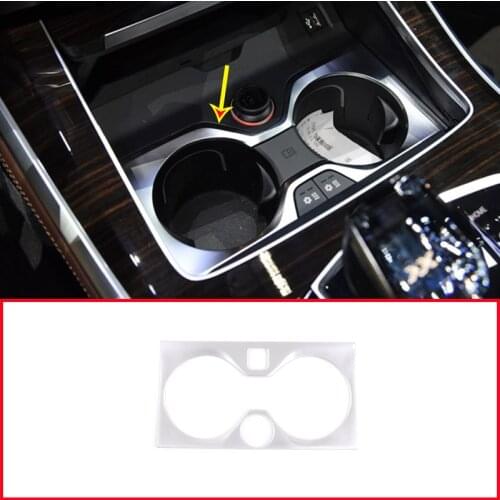 For BMW X5 G05 2019 ABS Chrome Car Center Cup Holder Decoration Frame Trim Accessories