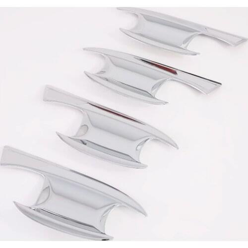 For Hyundai Palisade 2020 2021 Exterior Accessories ABS Chrome Side Door Handle Bowls Cover Trim 4pcs Car Styling