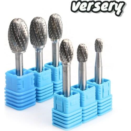 YG8 Alloy Rotary File 1Pc EX type double slot Tungsten Steel Wood Carving Grinding Head Hard Metal Milling Cutter for copper