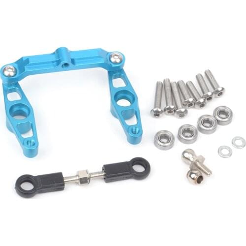 Aluminum Alloy Ball Bearing Crank Steering Set for Tamiya TT02 Upgrade Parts 1/10 RC Car