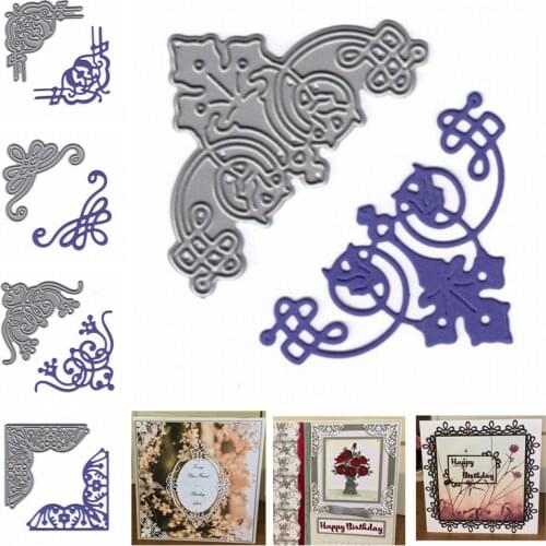 Lace Corner Frame Metal Cutting Dies Stencils For DIY Scrapbooking Decorative Embossing Craft Die Cutting Template New 2019