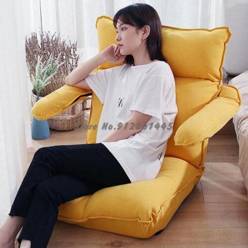 Lazy Sofa Living Room Bedroom Bay Window Tatami Back Chair Home Nursing Net Red Balcony Leisure Small Sofa