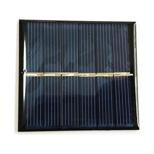 Mini Polycrystaline Silicon Solar Panel 3V 150MA for Intelligence DIY toy power generation board with DC small motor fan cap