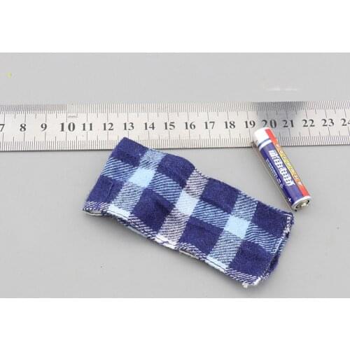 1/6 Scale D80149 Male Checker Scarf Model for 12''Body DIY Accessories