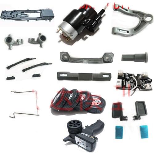 WPL D12 Small Truck Original Replace Parts Steering Cup/Upper Lower Arm/Bumper/Front Face/Rearview Mirror/Circuit Board/Sticker