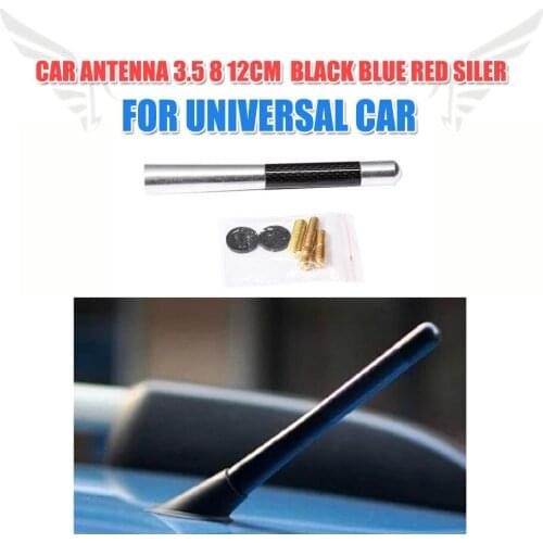 Polychromic Carbon Printed Short Antenna Mast Aerials Car Roof Aerial Decoration Trim Sticker For Universal Car 12cm 4.7 inch