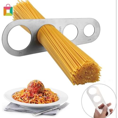 Spaghetti Measurer Control Tools Easy Clearing Kitchen Accessories Pasta Ruler Measuring Tool Stainless Steel Cooking Supplies
