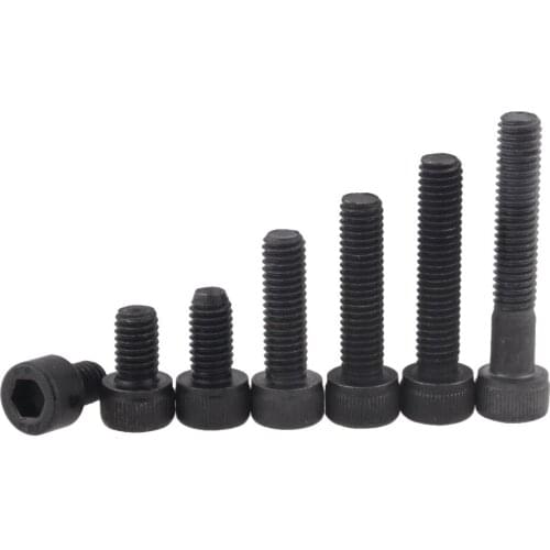 1PCS M10x16-80 20 30 40 60 70 DIN912 Grade 12.9 Allen Socket Head Screw Hexagon Socket Head Cap Screws Hex Socket Screw M10*16