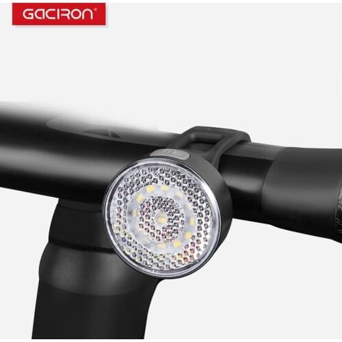 Gaciron 20 LM Warning Light Smart Bike Taillight Spotlight/Floodlight Bicycle Front Rear Light Waterproof Rechargeable LED Lamp