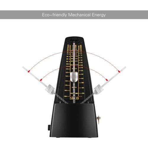 Standard Universal Mechanical Metronome For Beginners Plastic Traditional Electronic Metronome Drum Musical Practice Tool