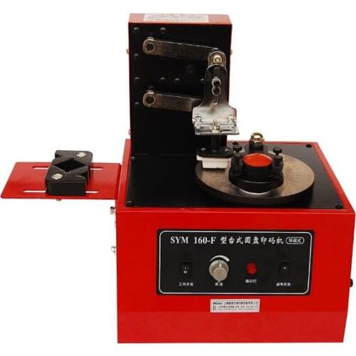 SYM-160F Automatic Pad Printer Electric Ink Jet Printer Pad Printing Machine For Bottle Bottom Cap Printing Date Of Manufacture