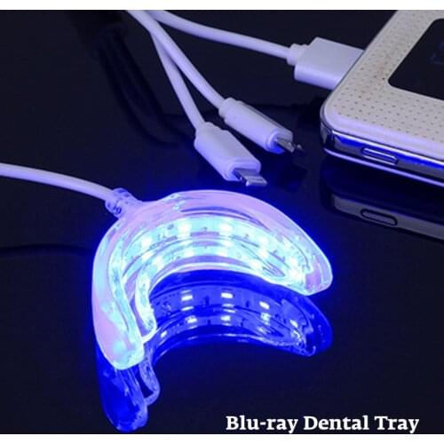 Smart LED Teeth Whitening Portable USB Charging Led Blue Light Dental Whitening Instrument Teeth Whitening Device Equipment