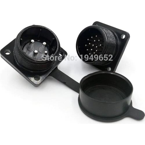 YD28 Servo motor connector waterproof circular connector Aviation socket 4 15 Pin