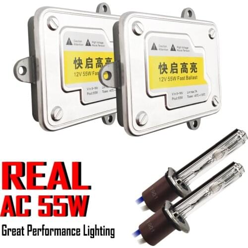 12V 55W H7 Xenon HID Conversion Kit Bulbs AC Ballast For Headlight Lenses Fog Lights H1 H11D2H 3000K 4300K 6000K 8000K Lamp