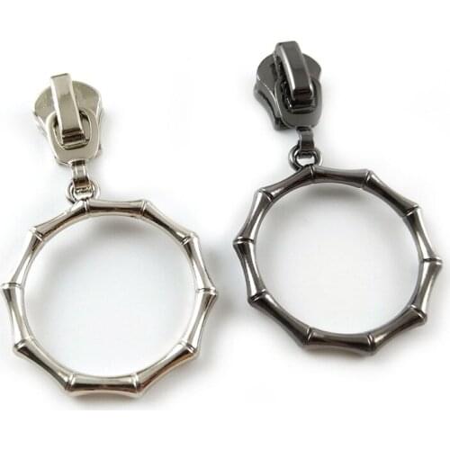 20pcs/lot, Exquisite Special Circle 5# 8# Metal Zipper Sliders