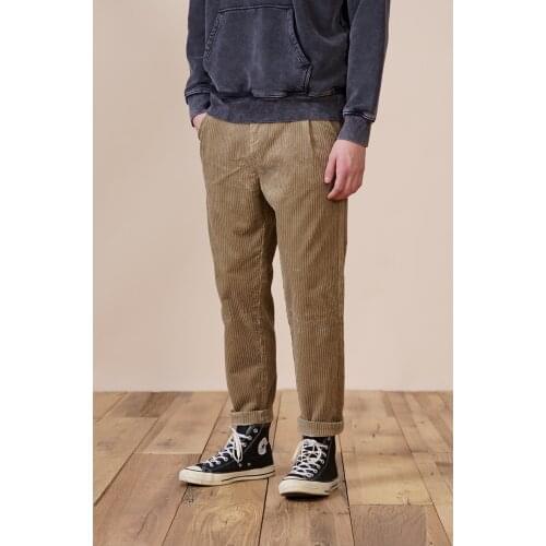 2021 New Winter New Warm Corduroy Pants Men Casual Ankle-length Plus Size Trousers High Quality Brand Clothing