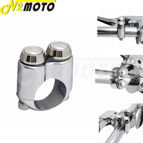 22mm/25mm Motorcycle 1" 7/8" Handlebar Switch Universal For Motorcycle Bike Cafe Racer Outdoor Sports Dual Momentary Buttons
