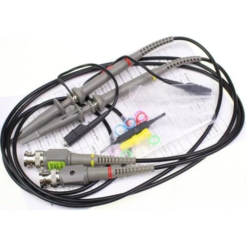 2x 100MHz Oscilloscope Scope analyzer Clip Probe test leads kit for HP Tektronix