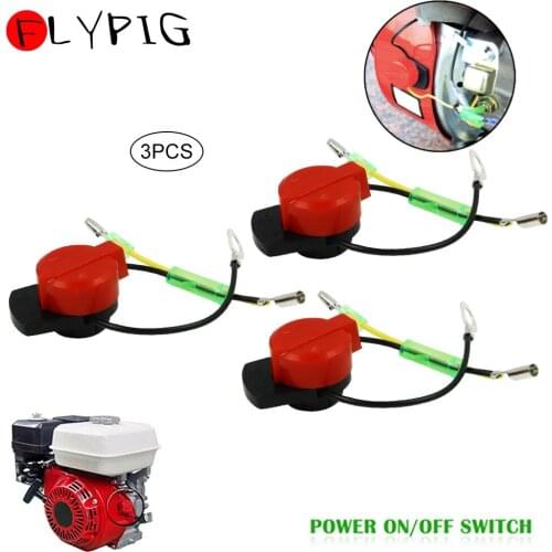 3Pcs Stop Switch For Honda GX120 GX140 GX160 GX200 GX240 GX270 GX340 GX390 Gasoline Engine 36100-ZE1-015