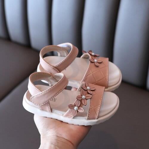 4 And 5 Years ChildrenS Flat Dresses Sandals Kids Toddler Sandals Size 6 8 Summer Girl Sandals Princess Flower Baby Beach Shoes