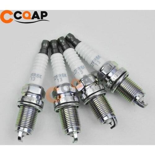 4pcs/lot IZFR6K13 6774 Laser Iridium Spark Plug fit for Honda City Civic Accord Jazz Fit CR-V fit for Acura MDX RSX 9807B56A7W