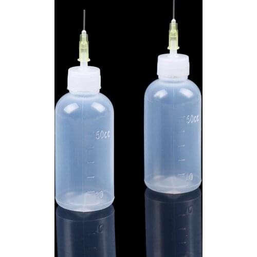 50ml Empty E-liquid Plastic Rosin Flux Alcohol Bottle For Dispenser Rosin Solder Flux Paste