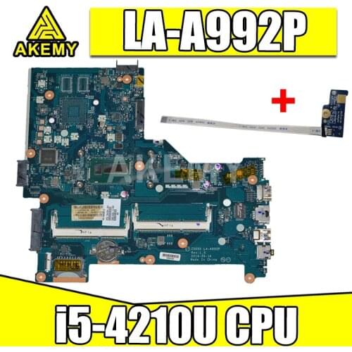 AKemy For HP 15-R 250 G3 Motherboard with i5-4210U cpu ZS050 LA-A992P 761535-501 761535-001
