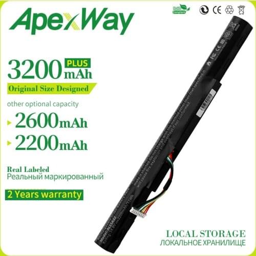 ApexWay 4CELLS AL15A32 4ICR17/65 New battery for Acer E5-422G E5-472 E5-473 E5-522 E5-532 E5-532T E5-573 E5-722 ES1-420 V3-574TG